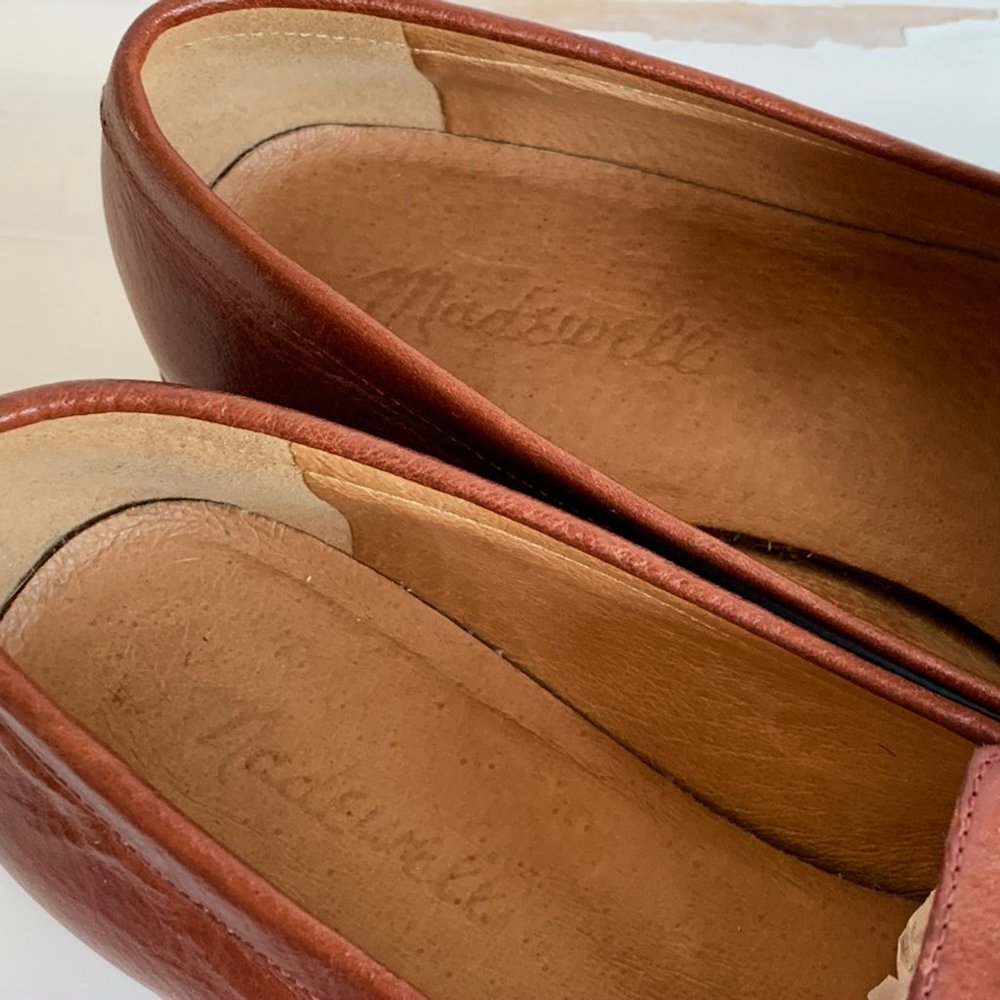 Madewell Mahagony Leather Loafers style# H2419 GUC - Picture 7 of 8